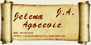 Jelena Agočević vizit kartica